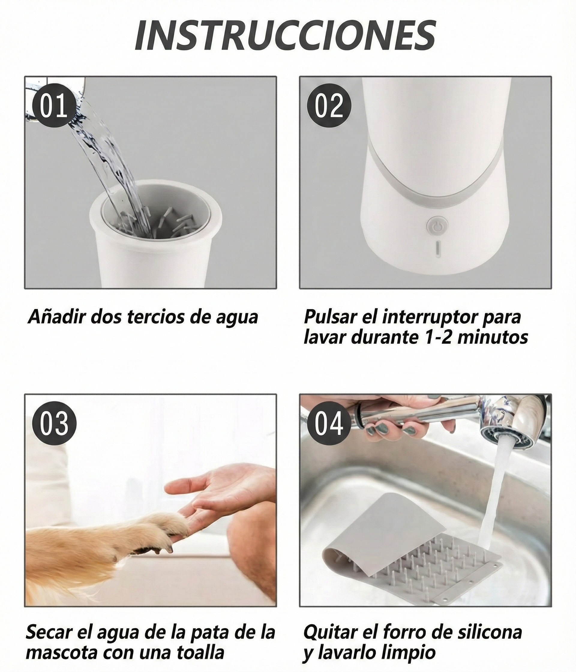 Limpiador Automático de Patas para Perro