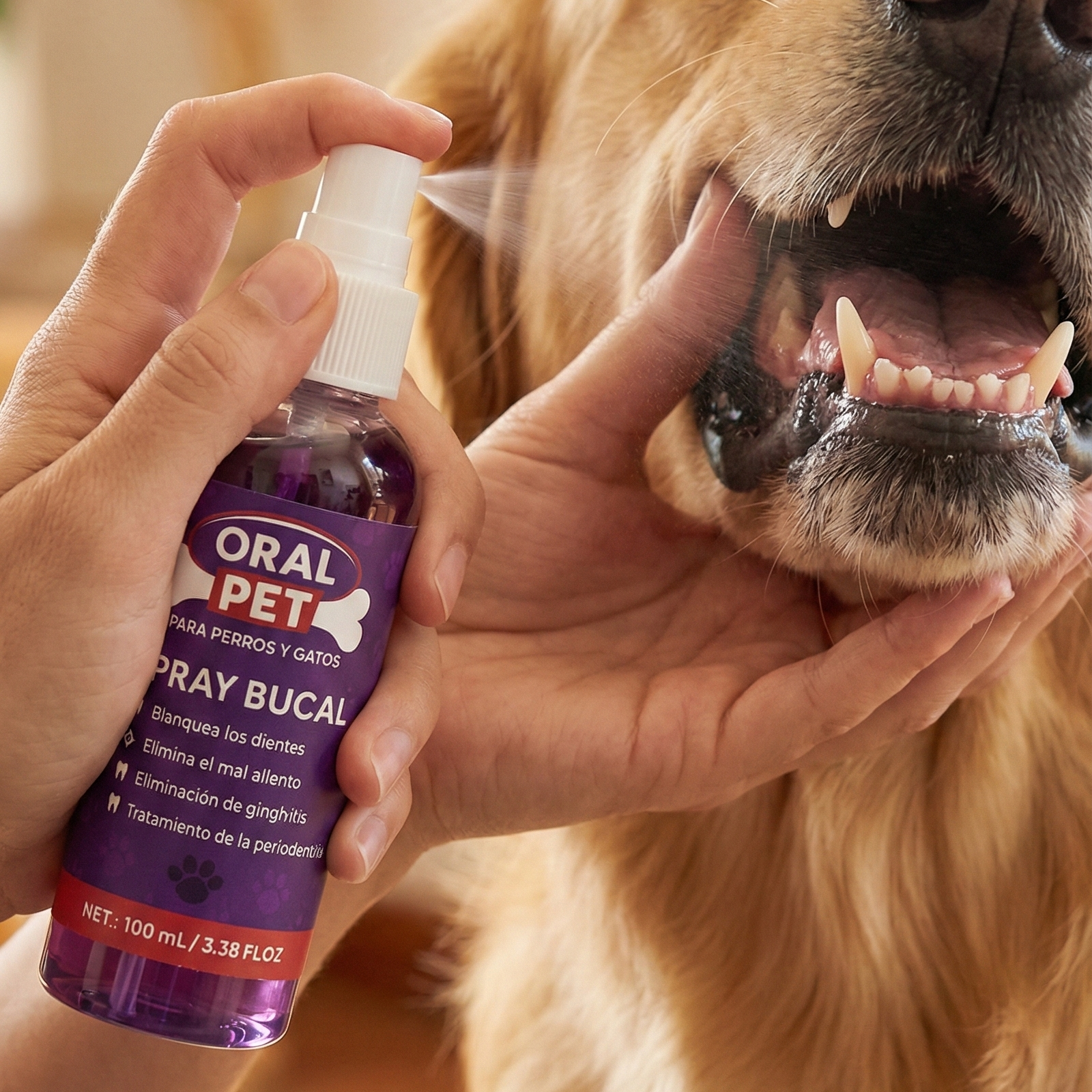 Spray Bucal Limpiador Mascotas